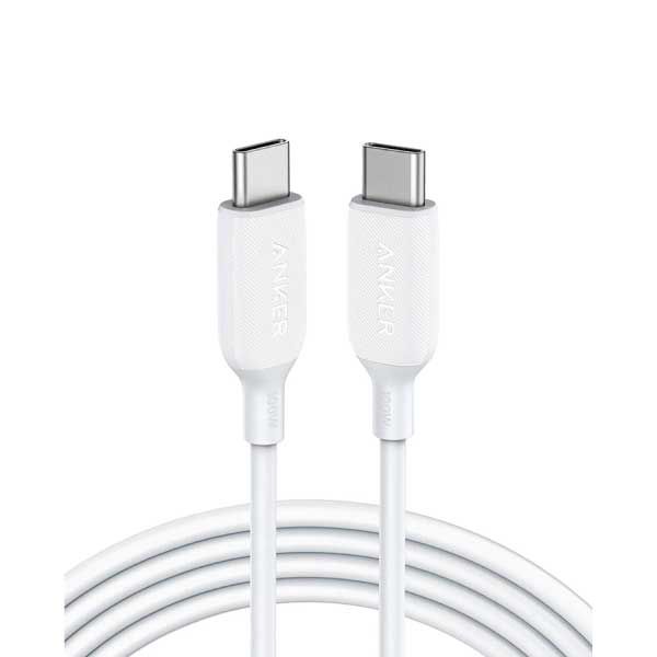Anker Powerline III USB-C to USB-C 100W Cable 1.8m/6ft | White Anker Powerline III USB-C to USB-C 100W Cable 1.8m/6ft | White